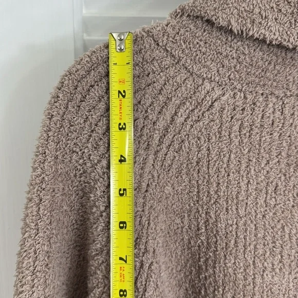 Barefoot Dreams Cozy Chic Taupe Open Cardigan Jacket Size 3X Plus Size - Picture 4 of 7